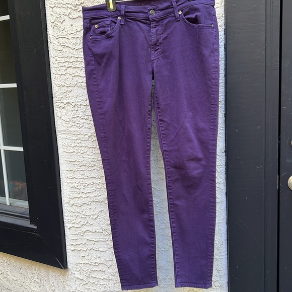 7 For All Mankind purple jeans - Picture 2 of 4